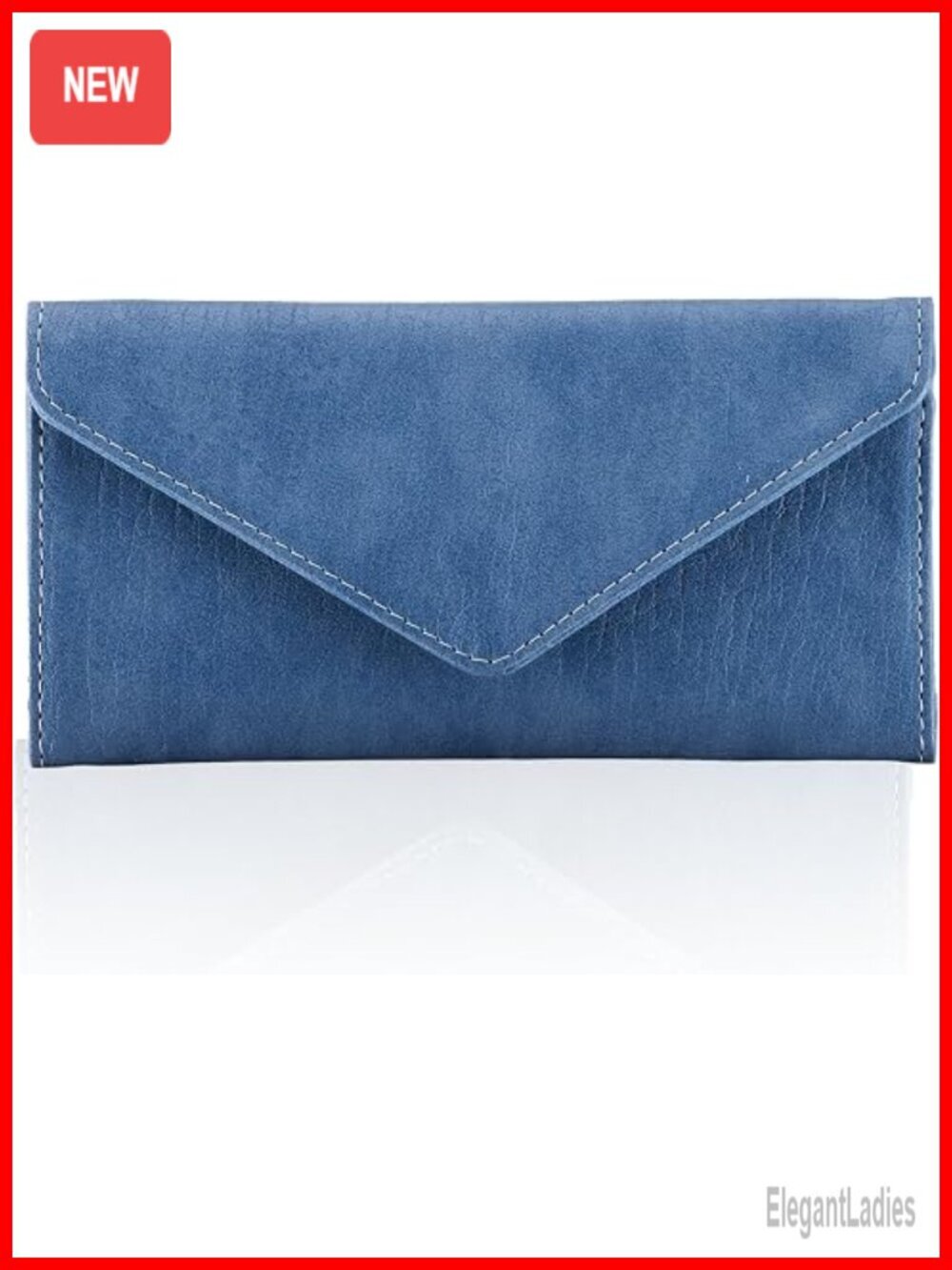 RFID Blocking Vegan Leather Envelope Wallet with Magnetic Closure